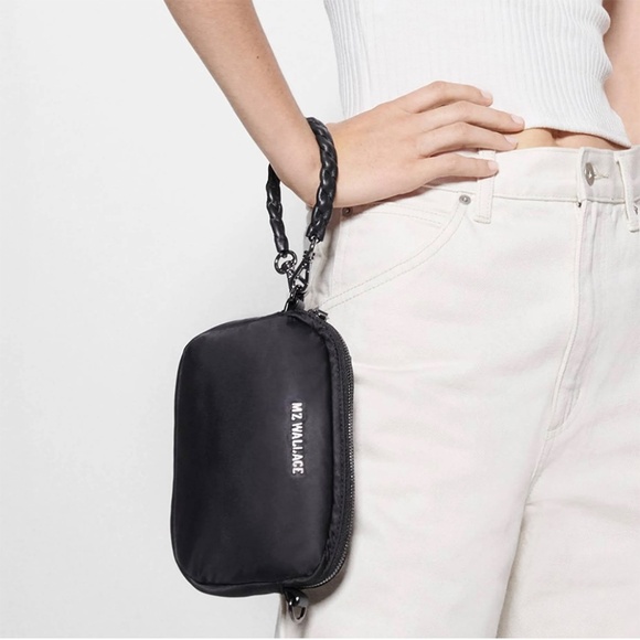 MZ Wallace crossbody Sling Bowery Convertible Bag Black Waist Belt - Picture 4 of 16